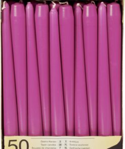 **50 Fuchsia Spitzkerzen Ø 2,2 cm 25 cm fürdekoration** | **50 Leuchterkerzen fuchsia Ø 2,2 cm 25 cm romantisch** | **5