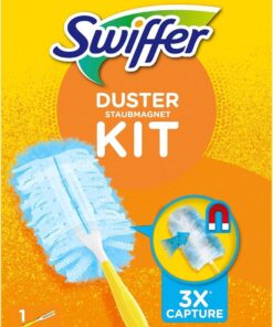 Swiffer Staubmagnet Kit Mit 1 Handgriff Und 7 Nachfülltücher Für Wohnzimmer und Schließen von Staub Partikel | Swiffer