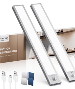 Schrankbeleuchtung LED Lampe mit Bewegungsmelder - Küche - Aufladbar mit Sensor - Dimmbar - Vitrinenbeleuchtung - Magnet