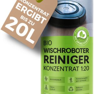 BIOLAB Bio Reinigungsmittel für Wischroboter (1000 ml) - Roborock, Ecovacs Deebot & iRobot Reinigungsstationen & Saugrob