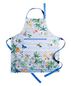Maison d' Hermine verstellbarer Kochschürze für Damen und Herren Oeko-Tex Standard 100 100% Baumwolle Lange Bänder und M