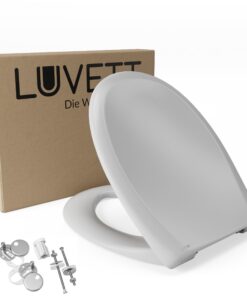 LUVETT® Toilettendeckel Antibakteriell C770 Oval WC-Sitz Manhattan Grau LUVETT® Toilettendeckel Absinkautomatik C770 Ov