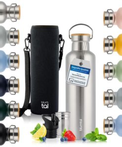 Blumtal Thermosflasche 500ml - Isolierflasche BPA frei - Edelstahl Trinkflasche - Sportflasche - Teeflasche - Thermoflas