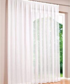 Deco Home Gardinen Voile Vorhang, transparent Weiß fürakteruelle Jalousien im Wohnzimmer | Deco Home Voile Vorhang, tra