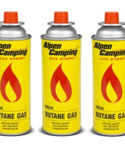 Alpen 3x400ml Gaskartuschen für Gaskocher und Bunsenbrenner - Ideal für Outdoor-Aufenthalte - EN417 (3 Stück) Alpen 3x