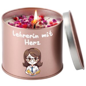 CadeauJoie 9OZ Lavendel Kerzen Geschenk für Erzieherin, Geburtstag und Abschied, Dankeschön Geschenk für Frauen
