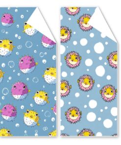 Strandtuch XXL 60x120 cm Für Süße Tiere - Saugfähig und Schnell Trocknend - Sandfrei mit Tasche und Tragbar - G1-792 S