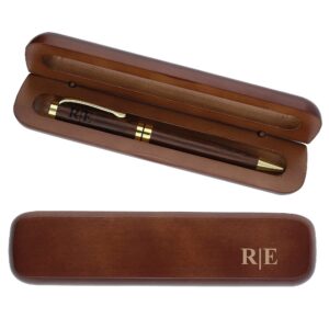 FORYOU24 Holz Kugelschreiber mit personalisierter Gravur des Namens - Edles Geschenk für Business und Privatverwendung