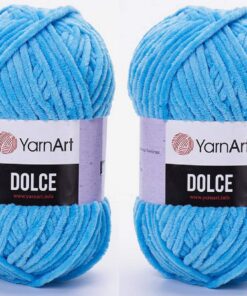 YarnArt Dolce-Garn, 100 % Mikro-Polyester, Baby-Chenille-Garn, für Babys, für Kuschelgarn, 6 Stück, 260 Meter, 2 x 100 g