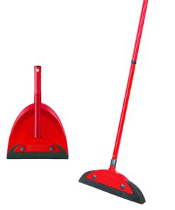 Vileda Superfeger Classic Besen mit Mikroschaum für optimale Schmutzaufnahme | Vileda Superfeger Classic Kehrset - Hand