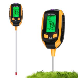 Digitales 4 in 1 Bodenmessgerät für Gartenarbeiter und Landwirte bei Outdoor Pflanzenpflege | 4 in 1 Bodenmessgerät mit
