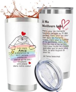 VivaJoy Meilleure Amie Cadeau - 20 oz Travel Insulated Tumbler, Cadeaux Pour Les Amis, Cadeaux D'Anniversaire
