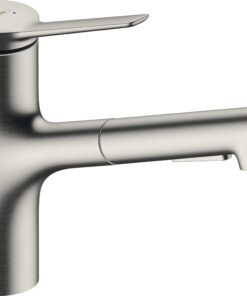 Hansgrohe Zesis M33 Küchenarmatur Edelstahl Finish 2 Strahlarten