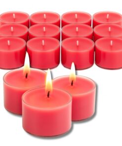Candelo Düfteteelichter Bratapfel – Weihnachtsduft – Winterdeko für dein Heim – 8 Stunden Brenndauer – Sojawachs – Trans