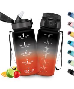 HoneyHolly Kinder Trinkflasche Sport 500ml BPA-frei Auslaufsicher mit Strohhalm