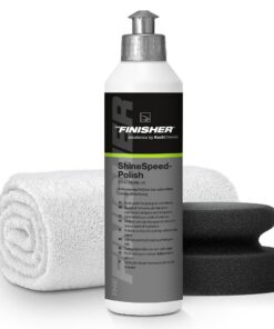 Auto Politur Set | THE FINISHER ShineSpeedPolish 250ml Hochglanzpolitur pflegt & schützt den Lack + Polierschwamm + Poli
