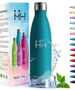 HoneyHolly Edelstahl Trinkflasche Kinder 500ml BPA-frei Doppelwandig Fitness Gym