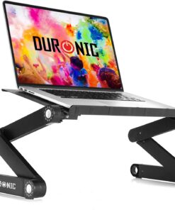 Duronic DML121 Multifunktionaler Laptop-Ständer für Tablet oder MacBook - faltbar und verstellbar - 6 Gelenke - ideal fü
