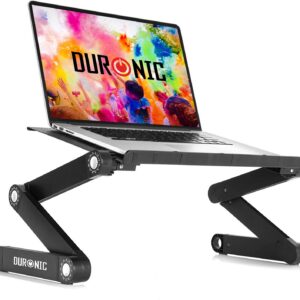 Duronic DML121 Multifunktionaler Laptop-Ständer für Tablet oder MacBook - faltbar und verstellbar - 6 Gelenke - ideal fü