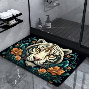 Rutschfest Waschbar Stein-Badematte für das Badezimmer - Bathroom Stone Bath Mat - 40x60cm | Badvorleger Rutschfest Was
