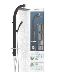 Regendusche Schütte MADAGASKAR für die ganze Familie im Bad | Praktische Madagaskar Regendusche Schütte mit Handbrause