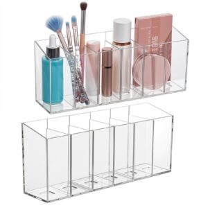 Molain Make-up-Pinselhalter + Make-up-Organizer + Schminktisch Nutzung + 2 Stück + transparenter Acryl-Organizer + Schre