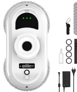 Fensterputzroboter 5600 Pa Saugleistung Elektrisch Intelligente Pfadplanung | Fensterreiniger Elektrisch 3 Reinigungsmo