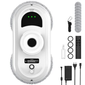Fensterputzroboter 5600 Pa Saugleistung Elektrisch Intelligente Pfadplanung | Fensterreiniger Elektrisch 3 Reinigungsmo