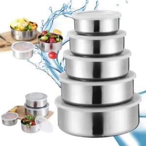 MEGYAD 5er-Schüssel-Set Kochen Backen Aufbewahren Spülmaschinenfest