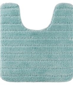 PANA® WC-Vorleger Mint OEKO-TEX STANDARD 100 für Badezimmer und Toiletten rutschfest maschinenwaschbar