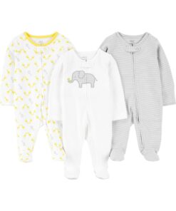 Simple Joys by Carter's Baby-Mädchen Schlafanzüge (3er Pack) OEKO-TEX STANDARD 100