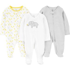 Simple Joys by Carter's Baby-Mädchen Schlafanzüge (3er Pack) OEKO-TEX STANDARD 100