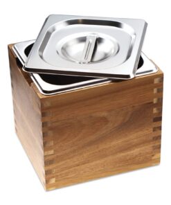 GOGREEBELL Küchen-Arbeitsplatte Komposteimer Geruchsdichtkeit & Edelstahl, |2L Trompetenform für Innenbereich | GOGREEB
