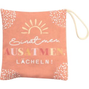 GRUSS & CO Anti-Stress Lavendelkissen | Entspannung und Motivation für die Freundin, 11 cm x 11 cm, mit Kordel | Geschen