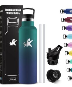 KollyKolla Thermosflasche 750ml BPA-frei Auslaufsicher für Fitness Gym