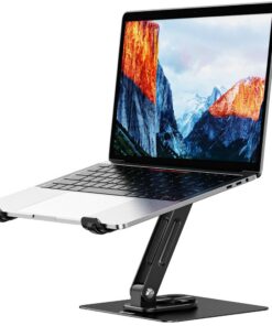 BESIGN LS12 Laptop Ständer 360° Drehbar, verstellbar, kompatibel mit 10-14" Laptops (Schwarz)