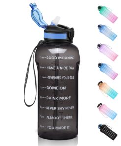 ETDW 2 Liter Trinkflasche Sport BPA Frei + Auslaufsicher für Athleten im Auto