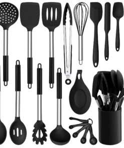 HaWare Küchenhelfer Set, Hitzebeständiges Küchenset mit Utensilienhalter, Spülmaschinenfest HaWare Küchenhelfer Set, Ede