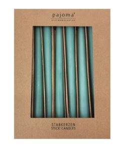 pajoma® StabkerzenGrün10StückHöhe25cmBrenndauer7StundenPremiumQualitätEinfarbigeSpitzenkerzen