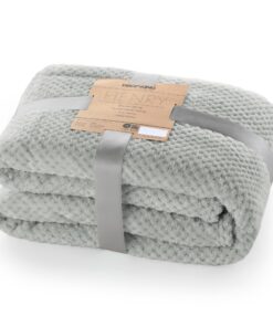 DecoKing Wohndecke weich sanft kuschelig skandinavischer Stil grau Henry OEKO-TEX STANDARD 100 70x150 cm