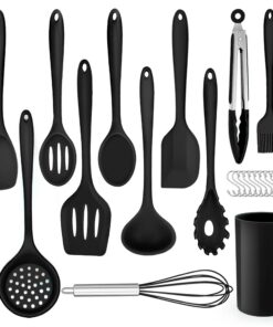 Herogo Küchenhelfer Set - 22-teiliges Silikon Utensilien Set, hitzebeständig, spülmaschinenfest & gesund, antihaft, für