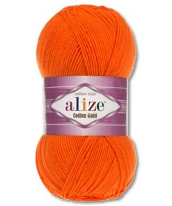 Wohnkult Alize Cotton Gold Premium Wolle 100 g für Sommerstricken - 59 Garnstricks - Orange 37