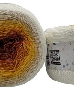 Yarnart Rosegarden 500 Gramm Bobbel Wolle farbenverlauf 100% Baumwolle Strickwaren für Handwerker und Entdecker Mehrfarb