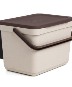 TATAY Biomülleimer Küche 6L | Aus 100% recyceltem Material | 26,5x20,5x18,5 cm Smart Organischer Abfallbehälter