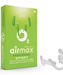 Airmax Nasenspreizer Sport - Verbessern die Nasenatmung - 76% mehr Luftstrom - Ideal bei Ausdauersportarten - 1 Stück Mi
