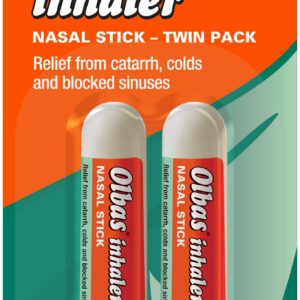 Olbas Nasalinkluder 695mg Pack of 2 - Lindernde Atemwegebehandlung für Familie und Freunde bei Hausöfen und Krankheiten