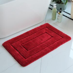Champracer Wasserabsorbierender Badezimmerteppich für Rutschgefahr reduziert, weich und maschinenwaschbar, ideal für Dus