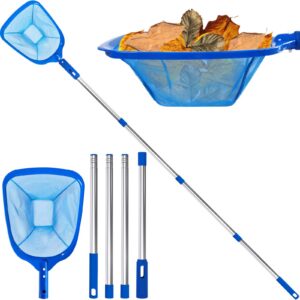 4BAOHUI 185 cm Poolkescher, feinmaschig mit Teleskopstange für Algenreinigung im Schwimmbad, Teich & Whirlpool, Bestway