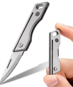 KeyUnity KK06 Mini-EDC-Taschenmesser für täglichen Gebrauch mit Schlüsselloch und Titan-Außenhülle | KeyUnity KK06 Mini