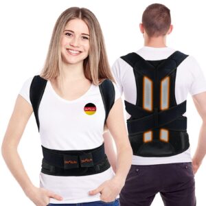 DH FitLife Haltungskorrektur | Rücken Geradehalter für Damen u. Herren | posturbeherender Haltungstrainer | für Büro- u.